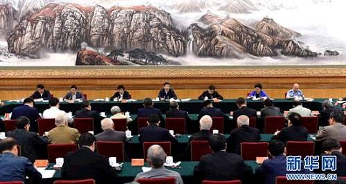 图为：2016年5月17日，中共中央总书记、国家主席、中央军委主席习近平在北京主持召开哲学社会科学工作座谈会并发表重要讲话。